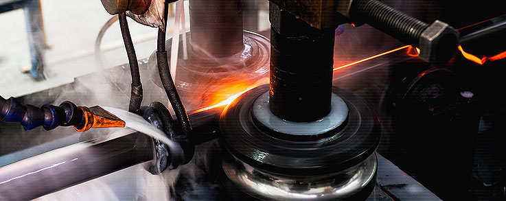 Работа трубопрокатного станка HG127